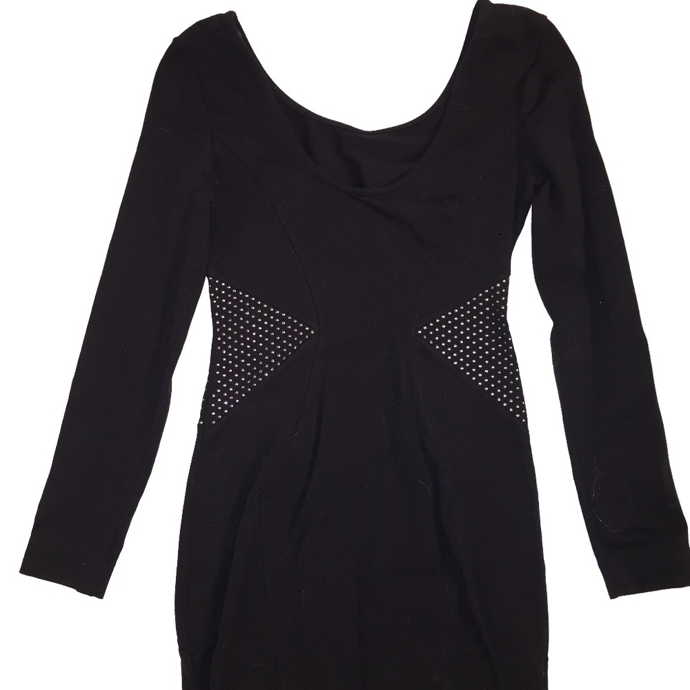Dress | Slimming Body Con BCBG Dress with Silver